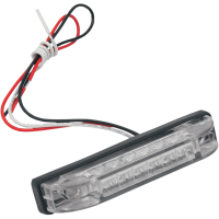 (image for) Rectangle 4", 6 LED, red w/ clear lens