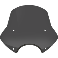 (image for) Speed Demon Sportshield - 15" Tall, Dark Black Smoke, 9" Cutout