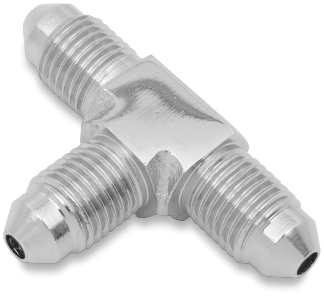 (image for) Russell Street Legal™ Chrome Steel 1/8" NPT, #3 male, "T"