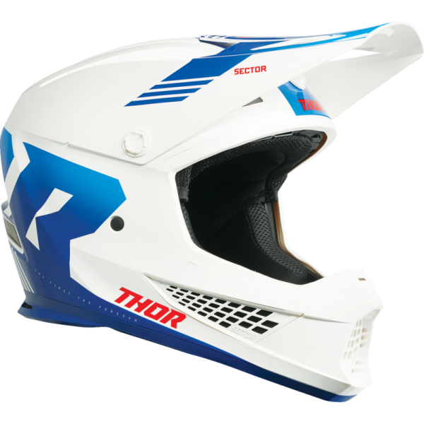 (image for) THOR Sector 2 Carve Helmet - White/Blue - Size M