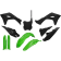 (image for) UFO Complete Body Kit - Green/black/green