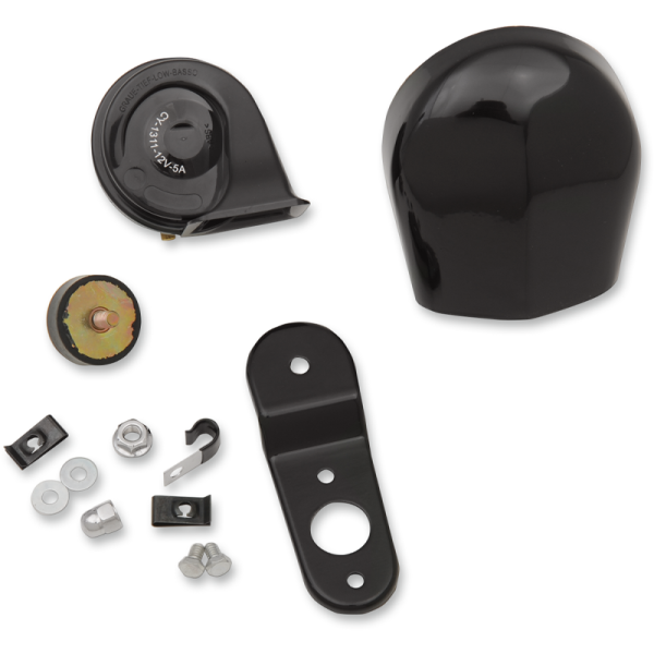 (image for) Drag Specialties Electric Horn Kit Gloss Black