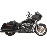 (image for) Bassani B4 2-Into-1 System - Black, Straight Can-style