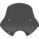 (image for) Speed Demon Sportshield - 15" Tall, Dark Black Smoke, 7" Cutout