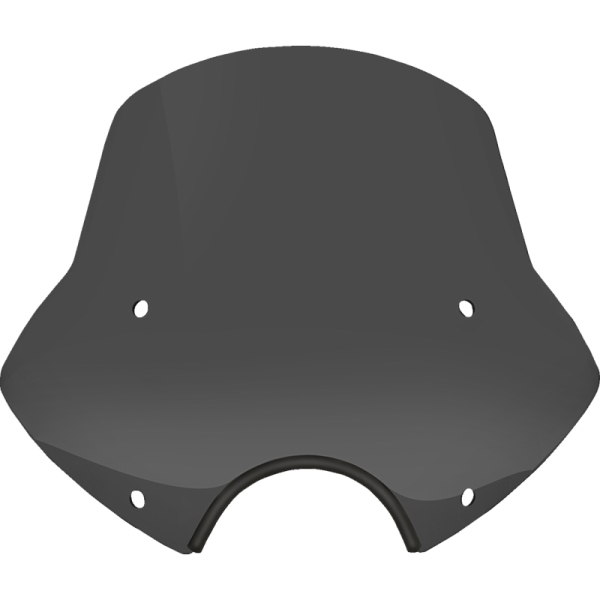 (image for) MEMPHIS SHADES METRIC Speed Demon Sportshield - 15" Tall, Dark Black Smoke, 7" Cutout