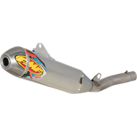(image for) FMF Q4 Hex Spark Arrestor Slip-On Muffler - Honda CRF450R