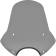 (image for) Speed Demon Sportshield - 19" Tall, Black Smoke, 9" Cutout