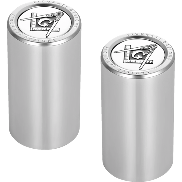 (image for) FIGURATI DESIGNS Docking Cover Mirror Polished w/ Masonic Emblem