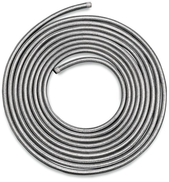 (image for) Drag Specialties Stainless Steel Braided Hose, 1/4" ID, 25' Length