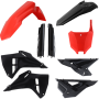 (image for) Acerbis Replacement Plastic Full Kit - Red/black