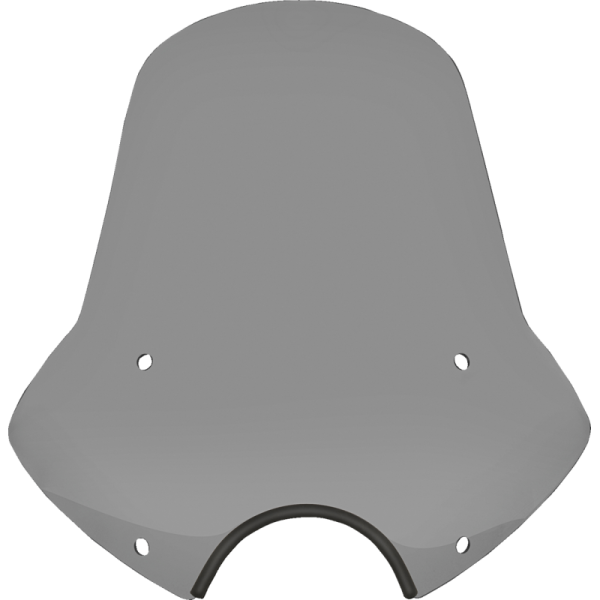 (image for) MEMPHIS SHADES METRIC Speed Demon Sportshield - 19" Tall, Black Smoke, 7" Cutout