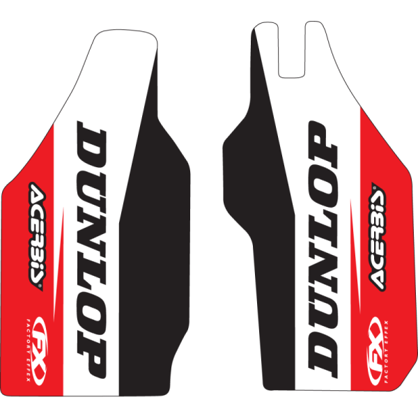 (image for) Factory Effex Sponsor Logo Lower Fork Guard Graphics - Honda CR125R-500R, CRF250R/450R 90-18