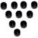 (image for) 3/8" Allen Head Bolt Cover, Black