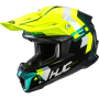 (image for) HJC C50 Primal Helmet - Green/Hi-Viz, Size L