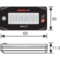 (image for) KOSO Cylinder Head Temperature Meter for Honda Grom 14-15