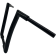 (image for) Fat Baggers 1 1/2" Flat Top EZ Install Handlebars - Gloss Black - 14" End Rise