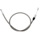 (image for) Stainless Steel Braided Upper Clutch Cable - 44"