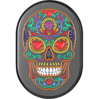 (image for) Antenna Cover Right Rear Black Sugar Skull