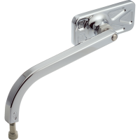 (image for) No. 1 Rectangular Mirror - Chrome, left