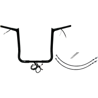 (image for) EZ Install Gloss Black 16" Pointed Top Handlebar Kit