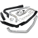 (image for) TRUE DUALS HEADER SYSTEM - W/ raven black heat shield