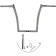 (image for) EZ Install 1 1/4" Pointed Top Handlebar Chrome 16" Rise