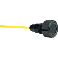 (image for) Stainless Steel Magnetic Oil Dipstick - Knurled Black
