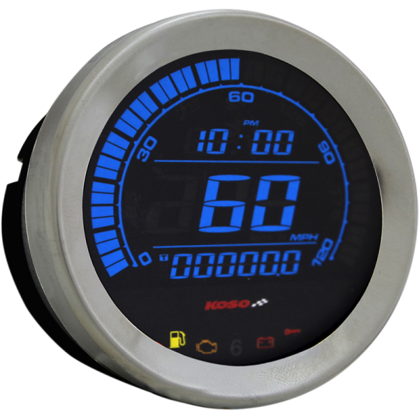 (image for) Koso North America 4" Speedometer Silver