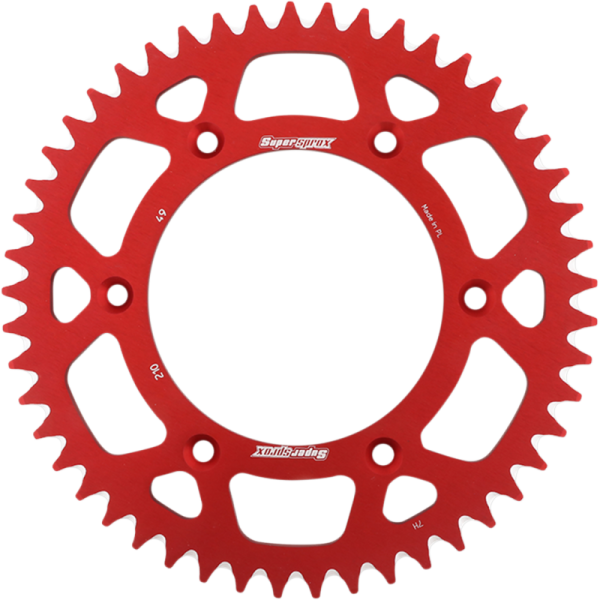 (image for) Supersprox Rear Sprocket - 49T (Aluminum/red)