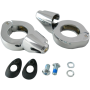 (image for) Shrouded Turn Signal Fork Clamps 39mm Chrome