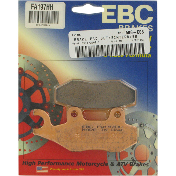 (image for) EBC Double-H Sintered Rear Brake Pads 1721-0211