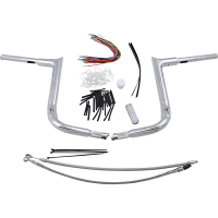 (image for) Fat Baggers Pointed Top EZ Install Handlebar 14" Chrome