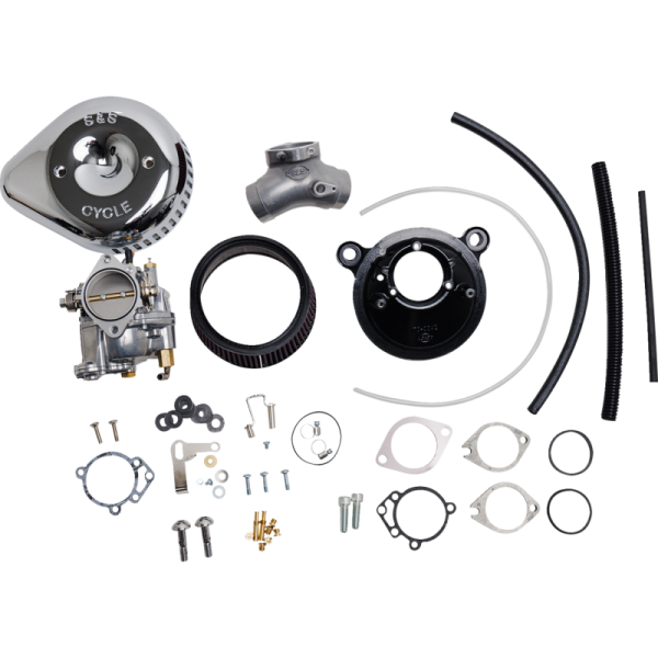 (image for) S&S CYCLE Super G Carburetor and Slasher Stealth Air Cleaner Kit
