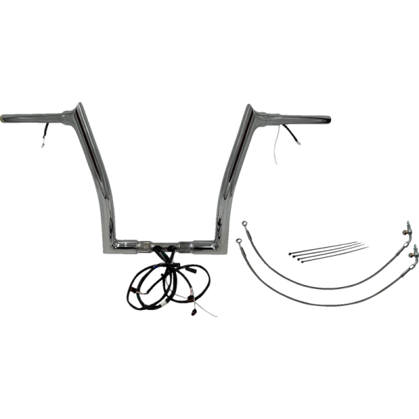 (image for) EZ Install Handlebar Kit Chrome 14" Rise