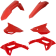 (image for) Acerbis Replacement Plastic Standard Kit - Red