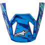 (image for) Alpinestars Youth S-M3 Falcon Visor - Blue/Black/Pink/Fluo Yellow