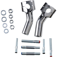 (image for) Kickback Risers for Yamaha XV1700PC Road Star Warrior 02-09, Chrome