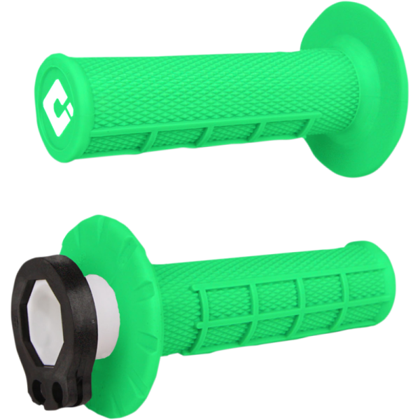 (image for) ODI Lock-On™ MX Grips - Half-Waffle - Fluorescent Green