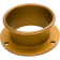 (image for) Feuling BA Air Cleaner Kit - Opt. Velocity Stack, gold anodized