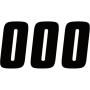 (image for) Factory Numbers - 7" Black - No. 0