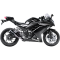(image for) LV-10 Black stainless steel Slip-On for KAWASAKI Ninja 300R/ABS 13-17