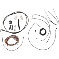 (image for) LA Choppers Midnight Braided Complete Kit for 18-24 Softail w/ ABS (12-14in.)