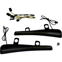 (image for) Windshield Trim LED Turn Signal Gloss Black