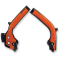 (image for) Acerbis X-Grip Frame Guard - KTM 125/150 SX 16-18, 250-450 SX-F/XC-F 16-18, 250 SX/XC/XC-W 17-18, EXC-F/XC-W 17-19 - Black/orange