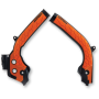 (image for) Acerbis X-Grip Frame Guard - KTM 125/150 SX 16-18, 250-450 SX-F/XC-F 16-18, 250 SX/XC/XC-W 17-18, EXC-F/XC-W 17-19 - Black/orange
