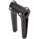 (image for) Thrashin Supply Straight Riser Kit, Anodized Black, 8" w/o gauge cutout