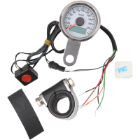 (image for) Mini Electronic Speedometer 1.87" Polished/White
