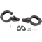 (image for) Shrouded Turn Signal Fork Clamps 49mm Gloss Black