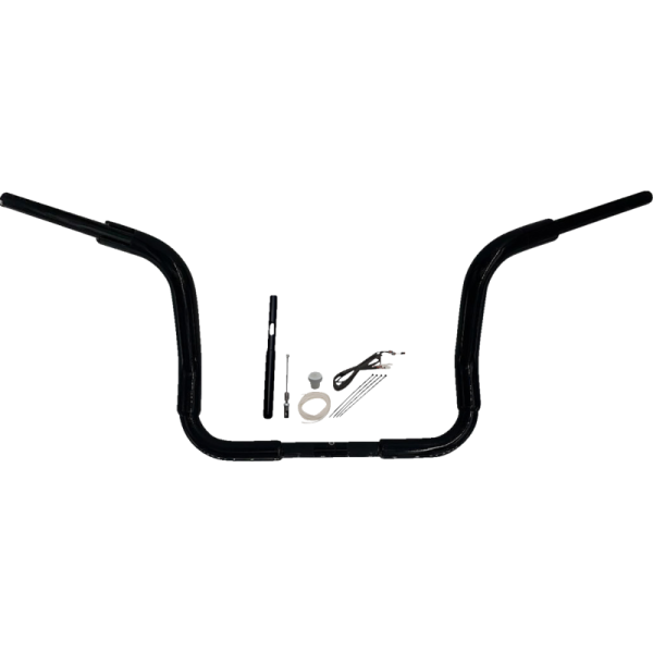 (image for) FAT BAGGERS INC Fat Baggers Round Top EZ Install Handlebar 12" Gloss Black