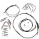 (image for) Burly Brand Black Handlebar Cable/Line Install Kit, For 16" Ape hanger bar